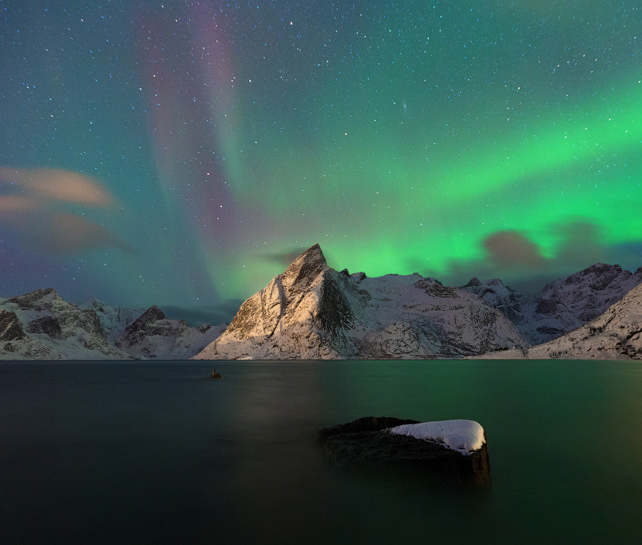северное сияние на лофотенах фото 