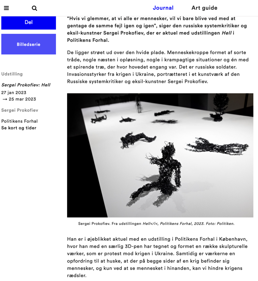 RUSSISK KUNSTNER VIL HAVE OS TIL AT SE MENNESKET BAG FJENDEN: INTERVIEW WITH BJARKE CALVIN