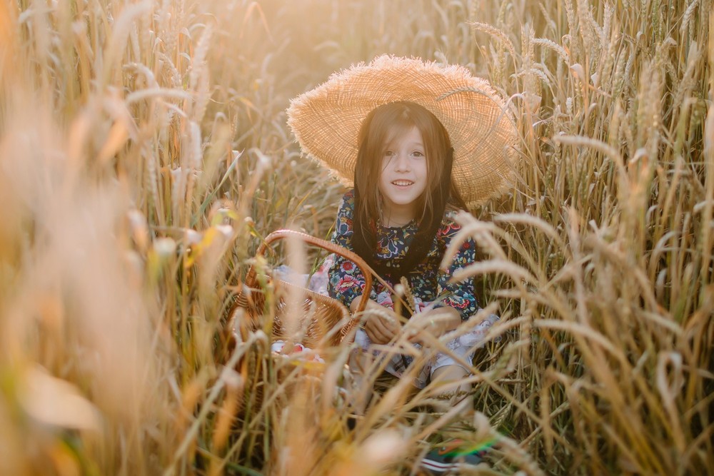 In the field