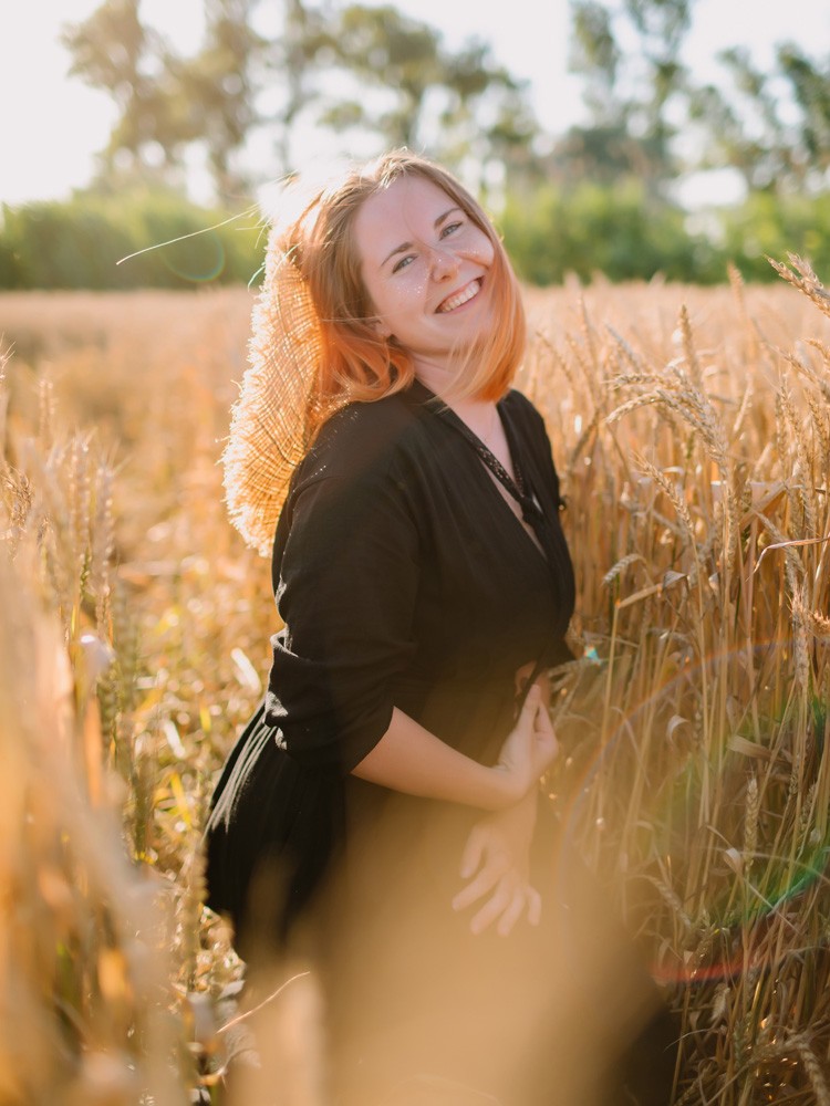 In the field