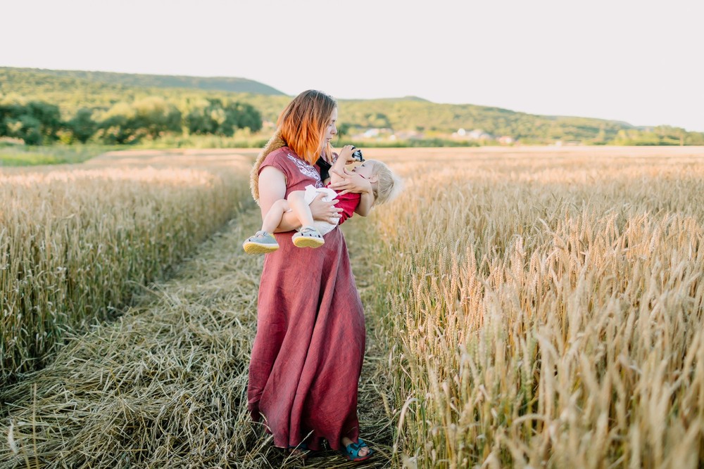 In the field