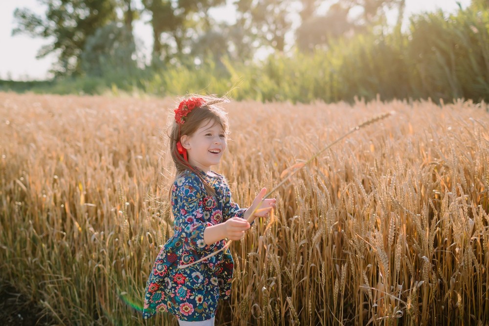 In the field