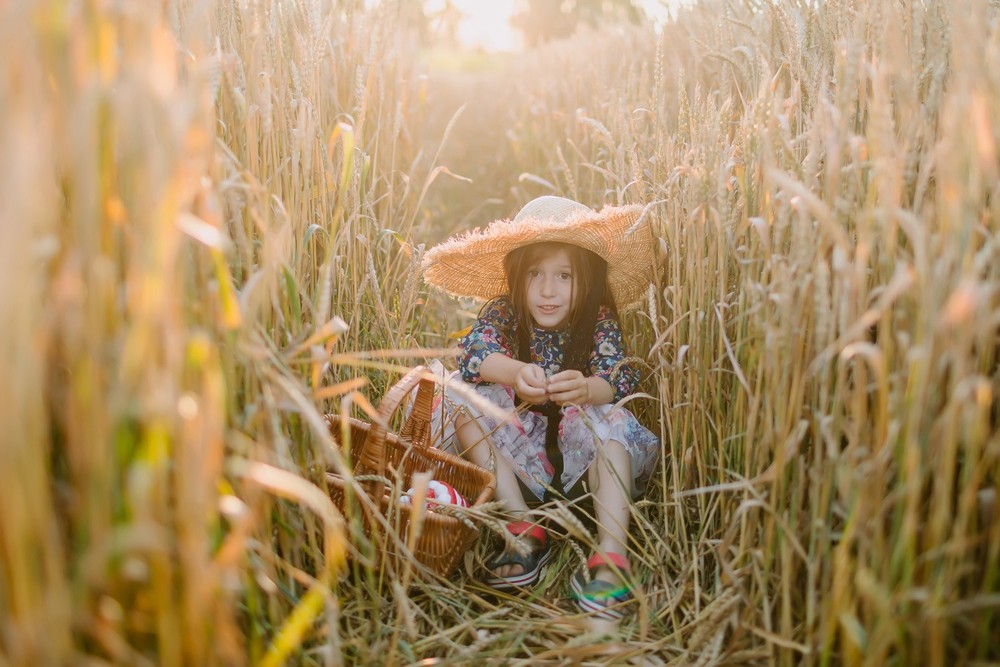 In the field