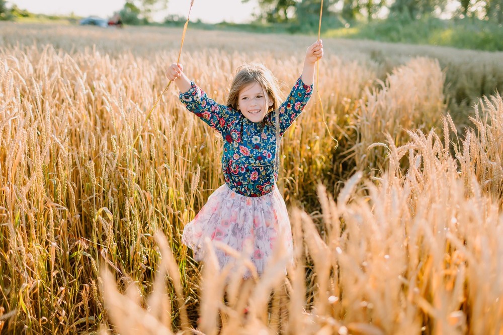 In the field