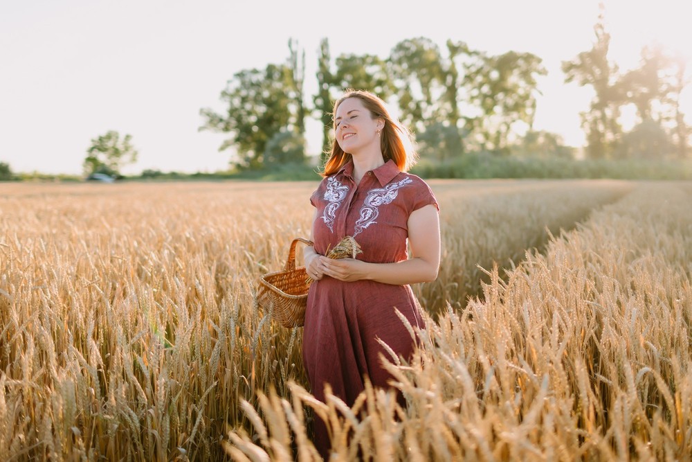 In the field