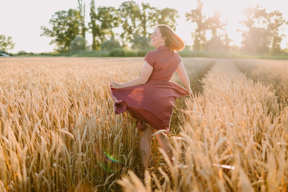 In the field