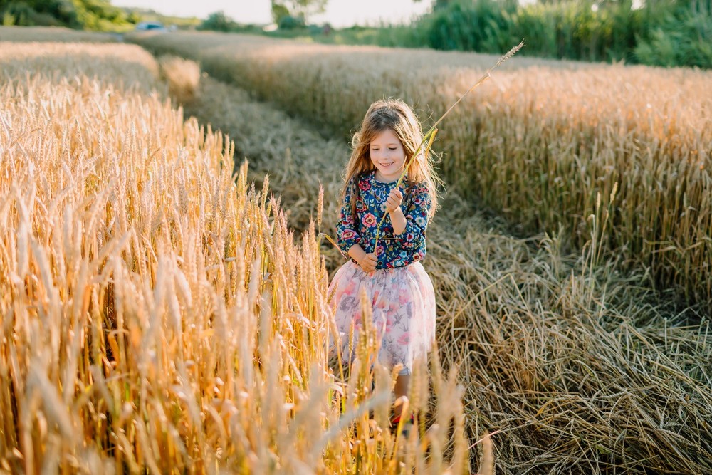In the field