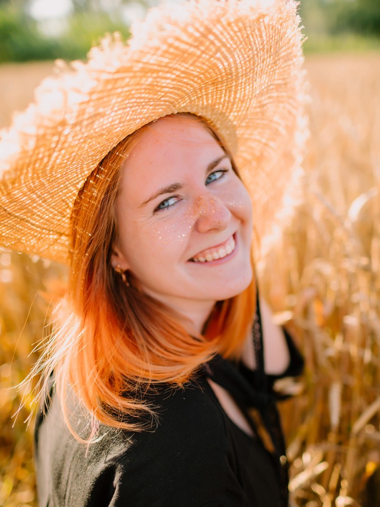 In the field