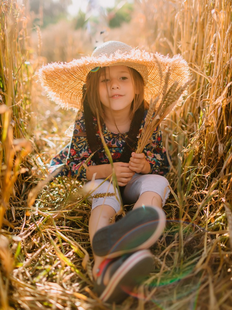 In the field