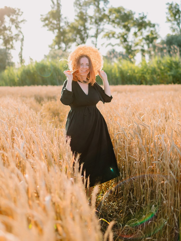 In the field