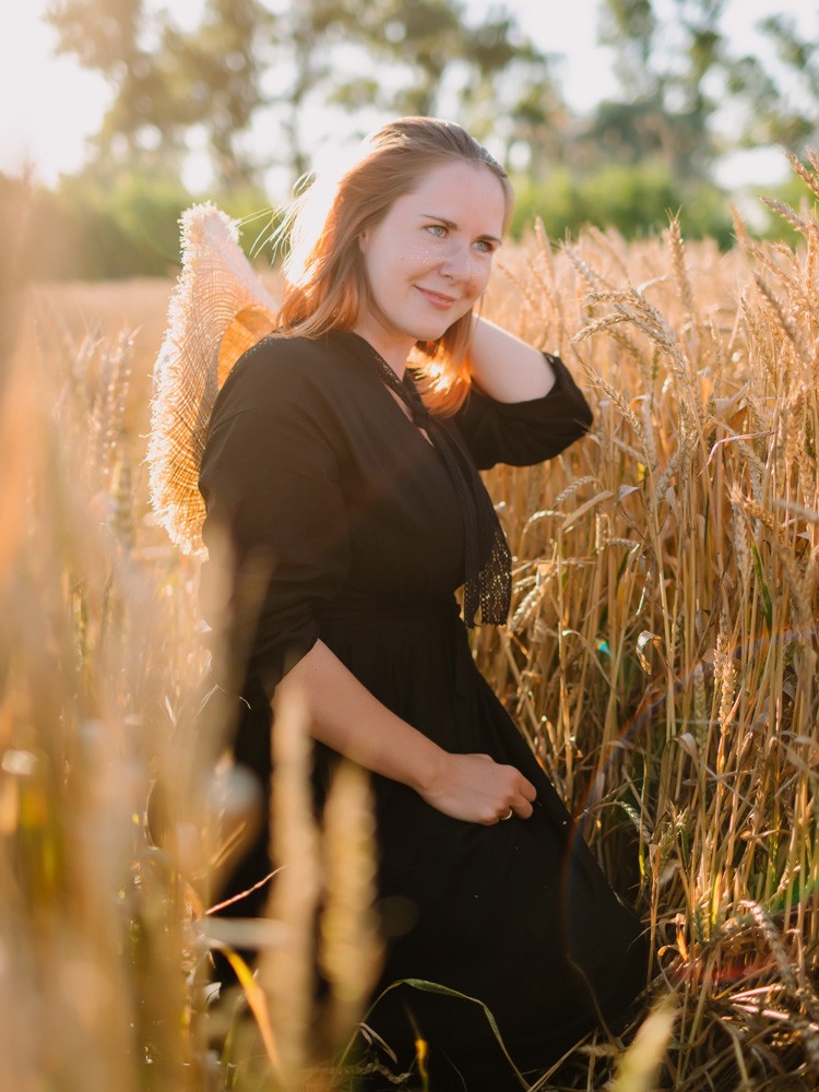 In the field