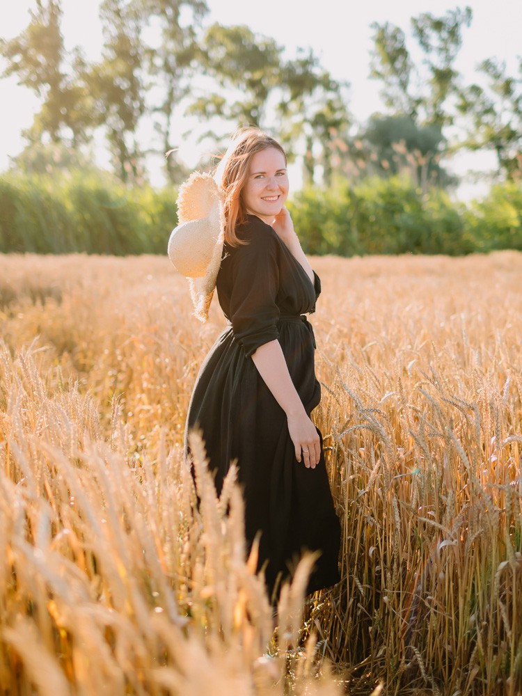 In the field