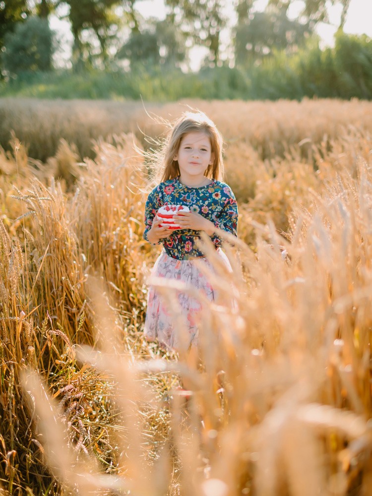 In the field