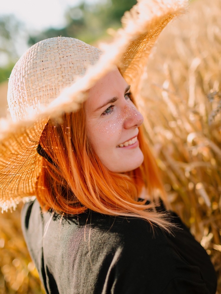 In the field