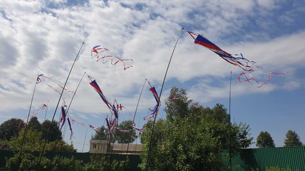 ветряные декорации воздушные змеи
