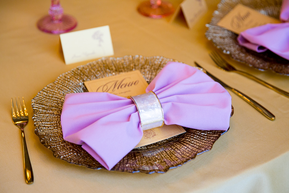 Gold and pink