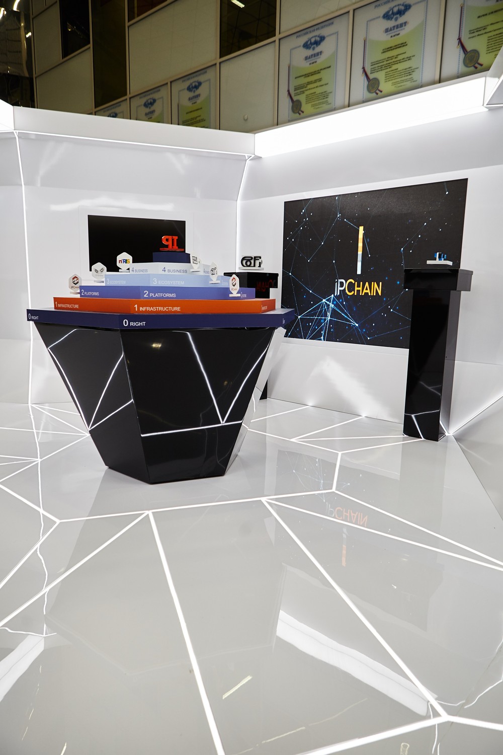  Стенд для компании IPChain в Сколково