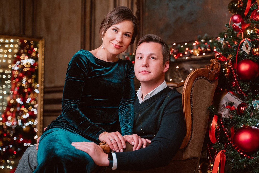 Новогодние фотосессии - Дмитрий & Алла ( Кросс студия , зал Ялта)