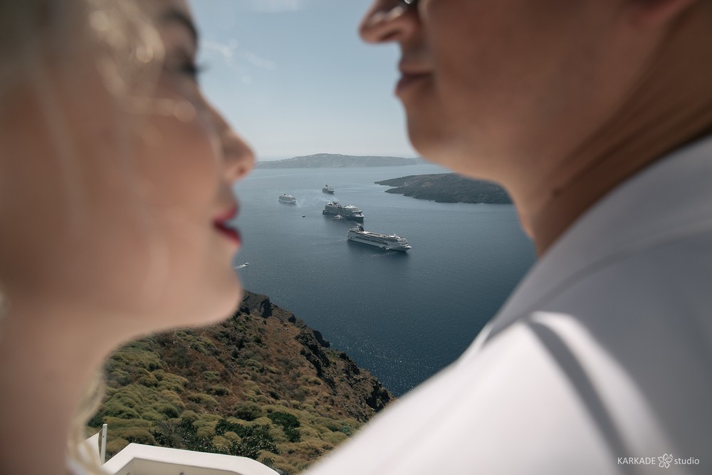 Xenia & Sergey in Santorini