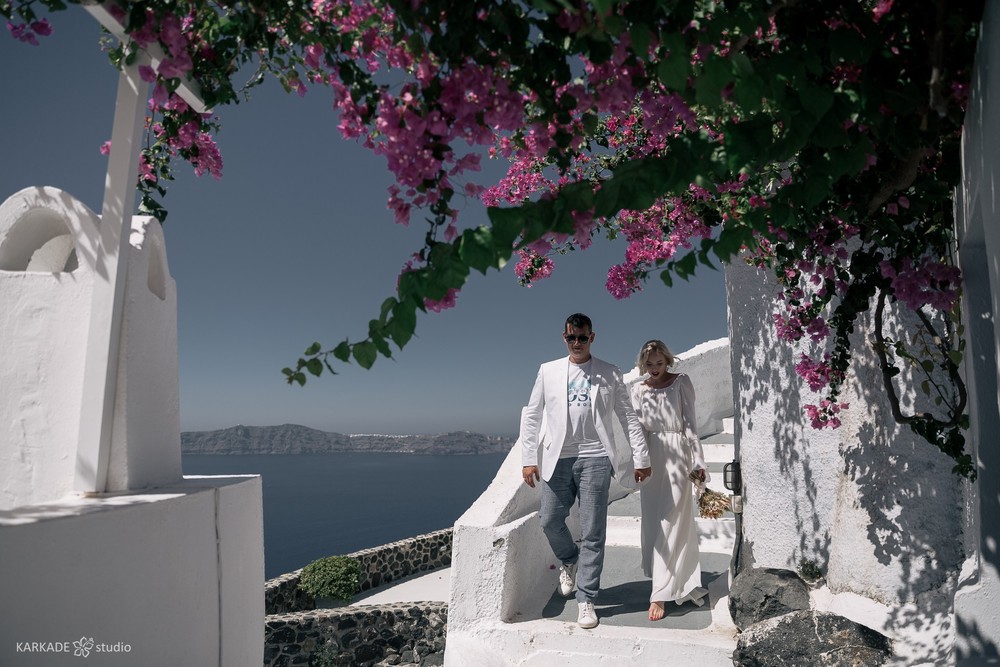 Xenia & Sergey in Santorini