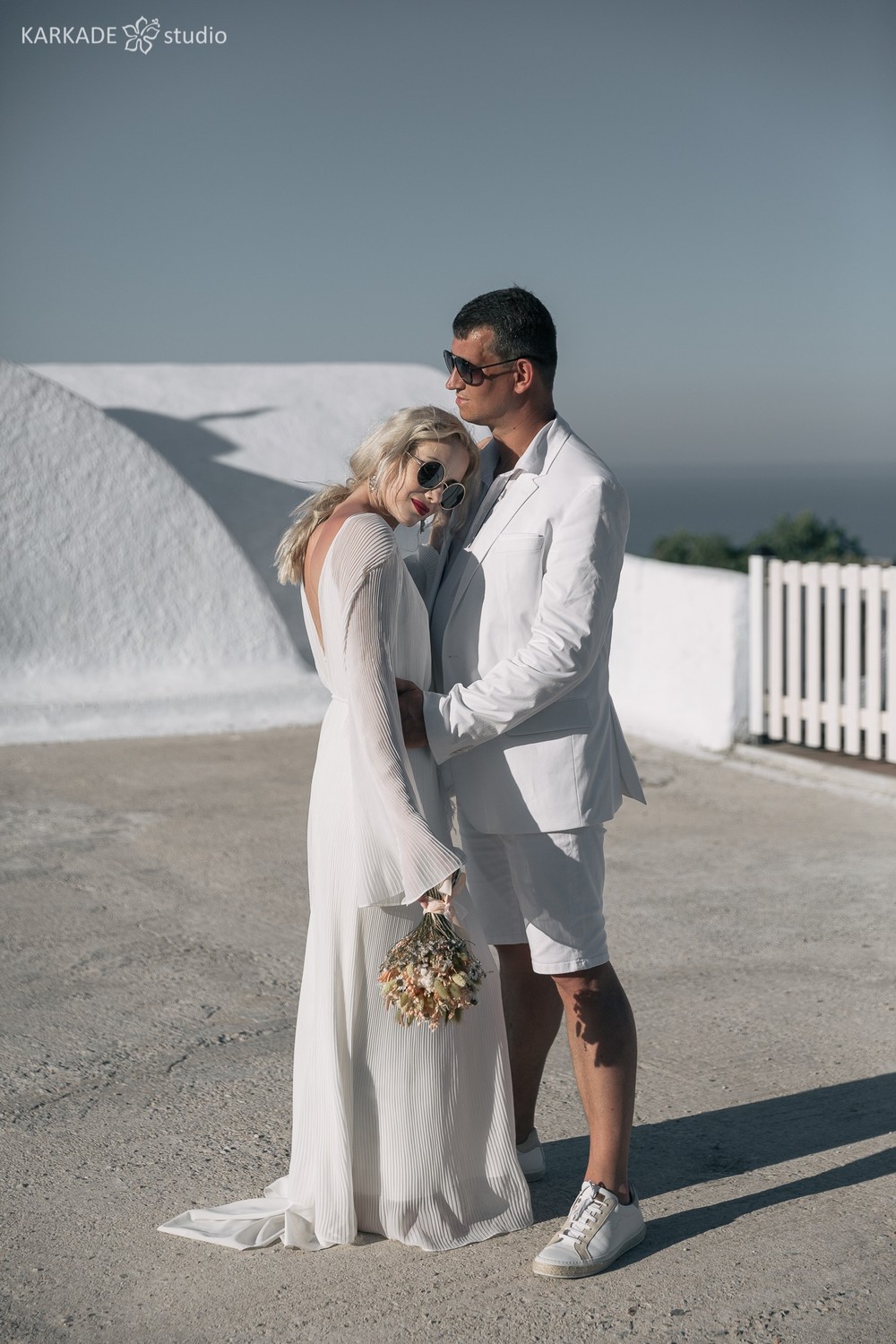 Xenia & Sergey in Santorini