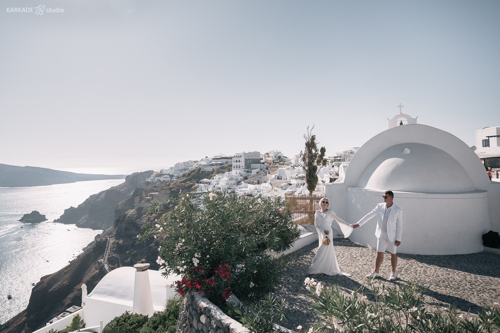 Xenia & Sergey in Santorini