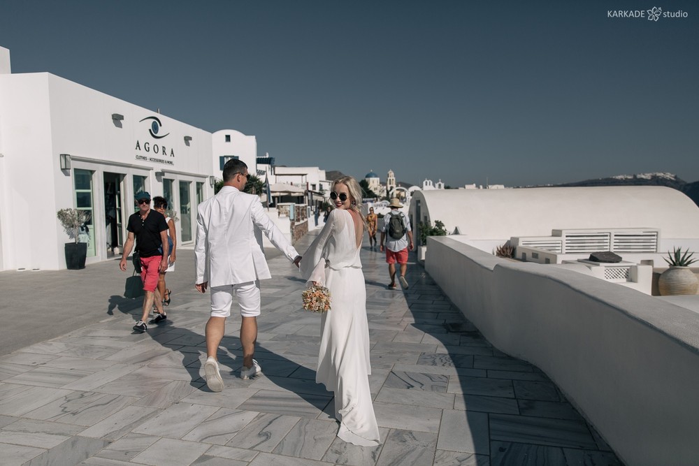Xenia & Sergey in Santorini