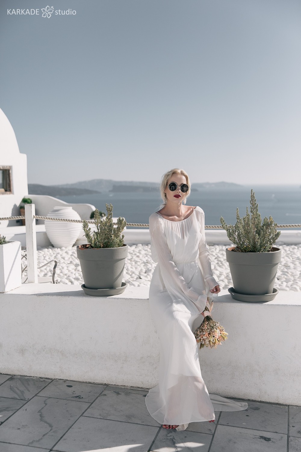 Xenia & Sergey in Santorini