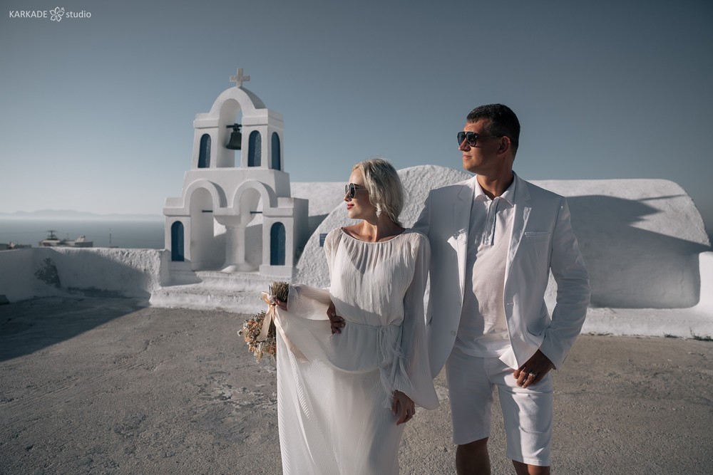 Xenia & Sergey in Santorini