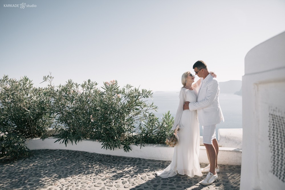 Xenia & Sergey in Santorini