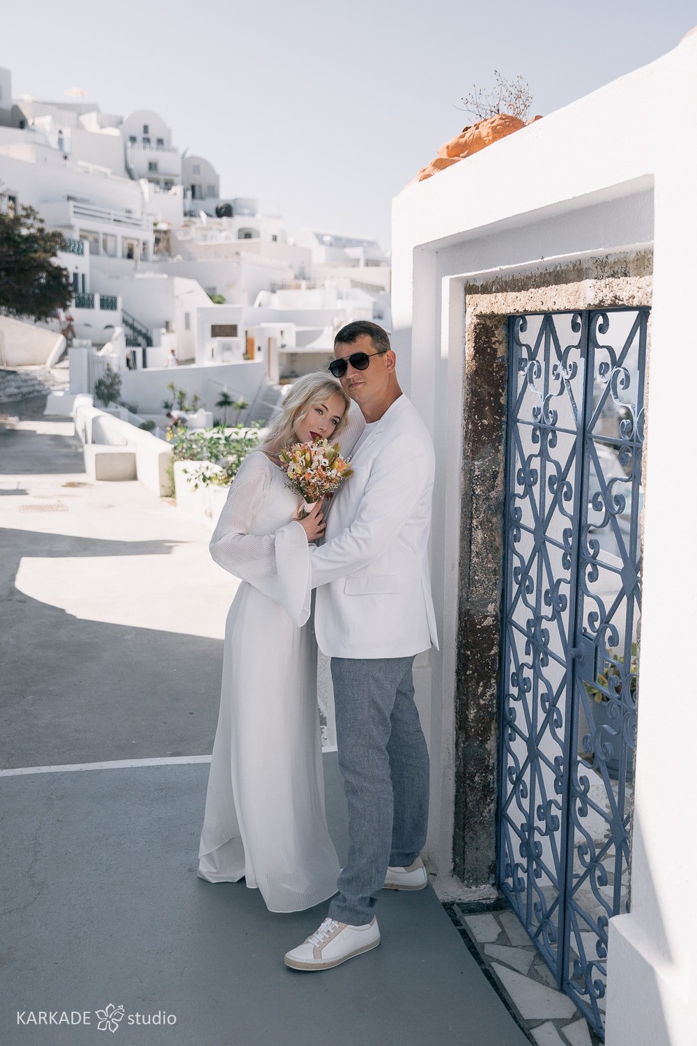 Xenia & Sergey in Santorini