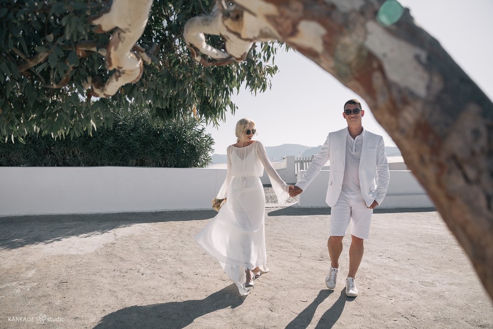 Xenia & Sergey in Santorini