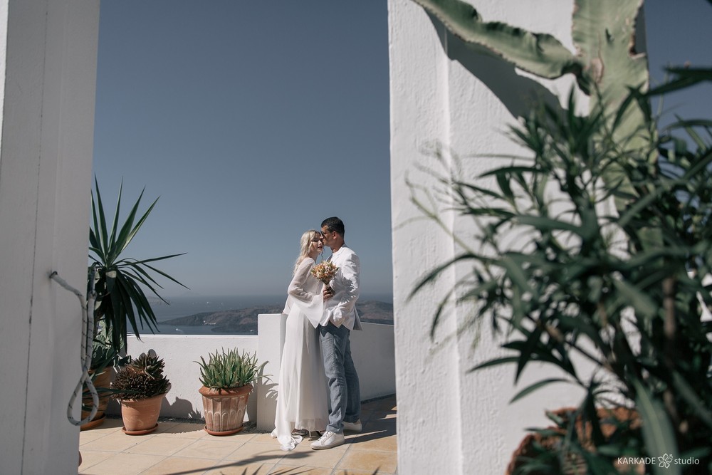 Xenia & Sergey in Santorini