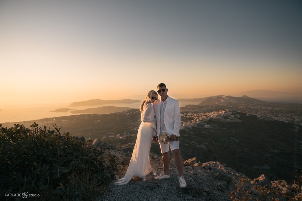 Xenia & Sergey in Santorini