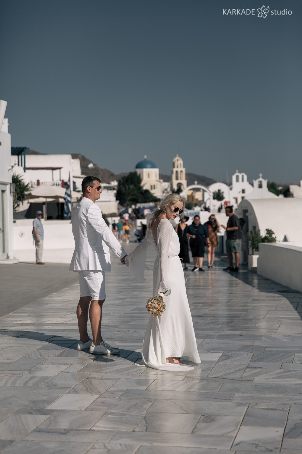 Xenia & Sergey in Santorini
