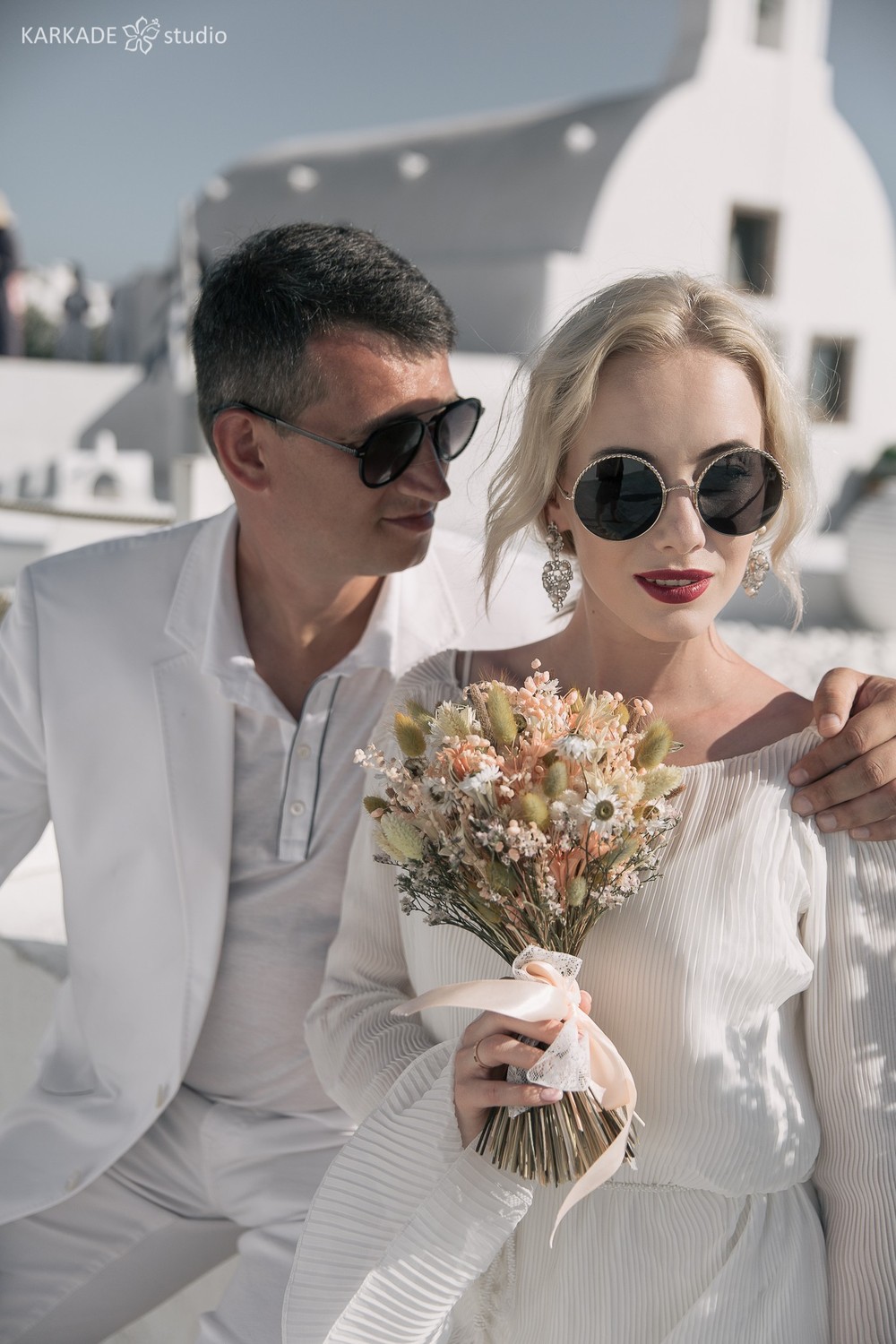 Xenia & Sergey in Santorini