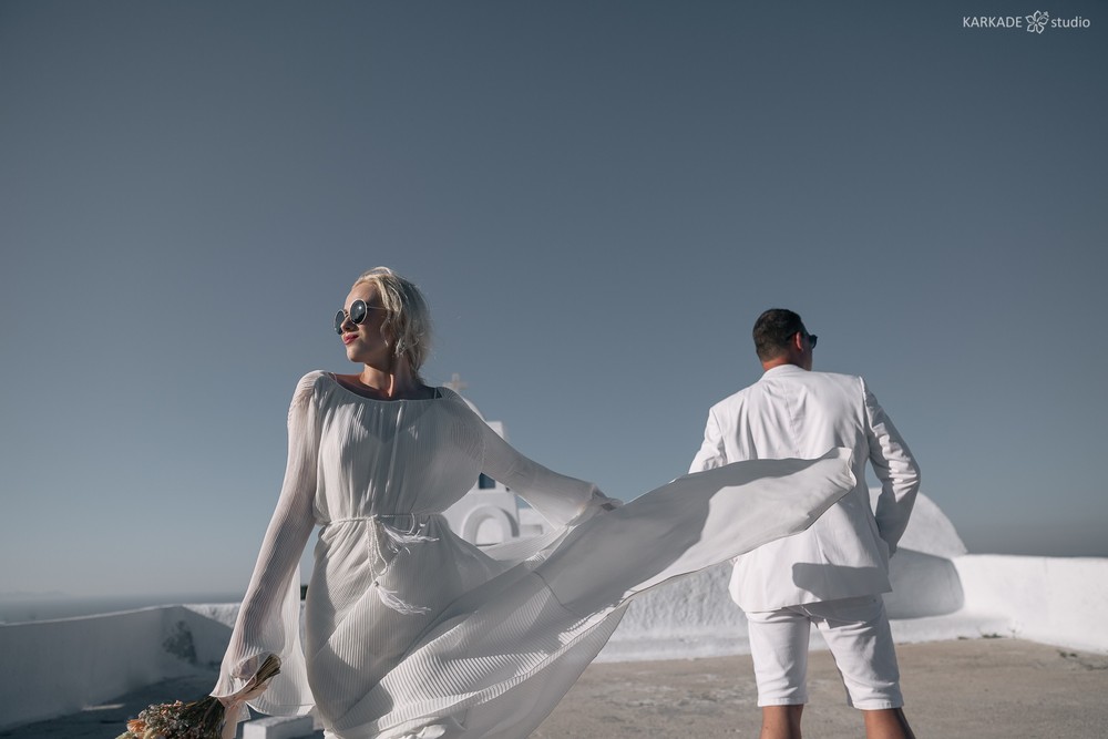 Xenia & Sergey in Santorini