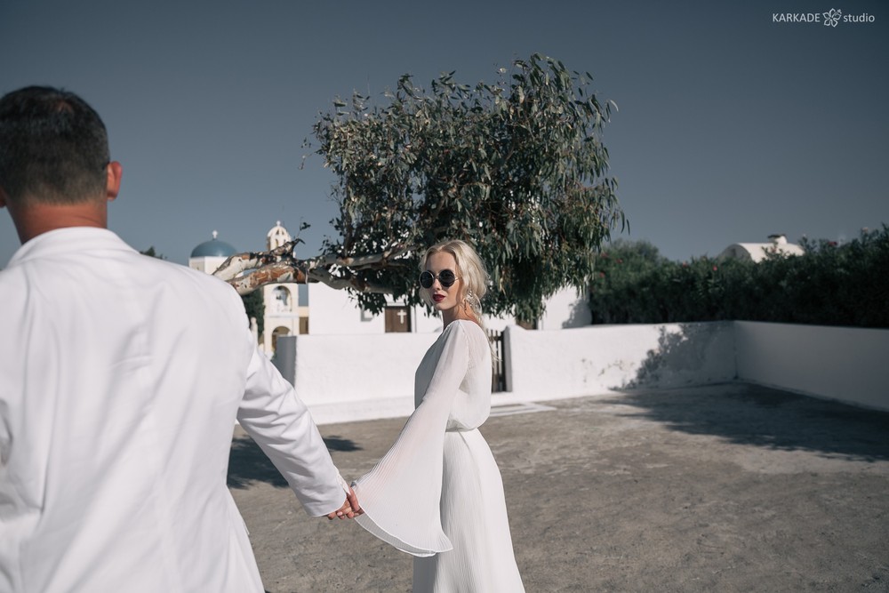 Xenia & Sergey in Santorini