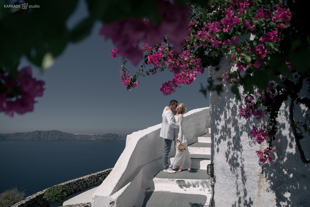 Xenia & Sergey in Santorini
