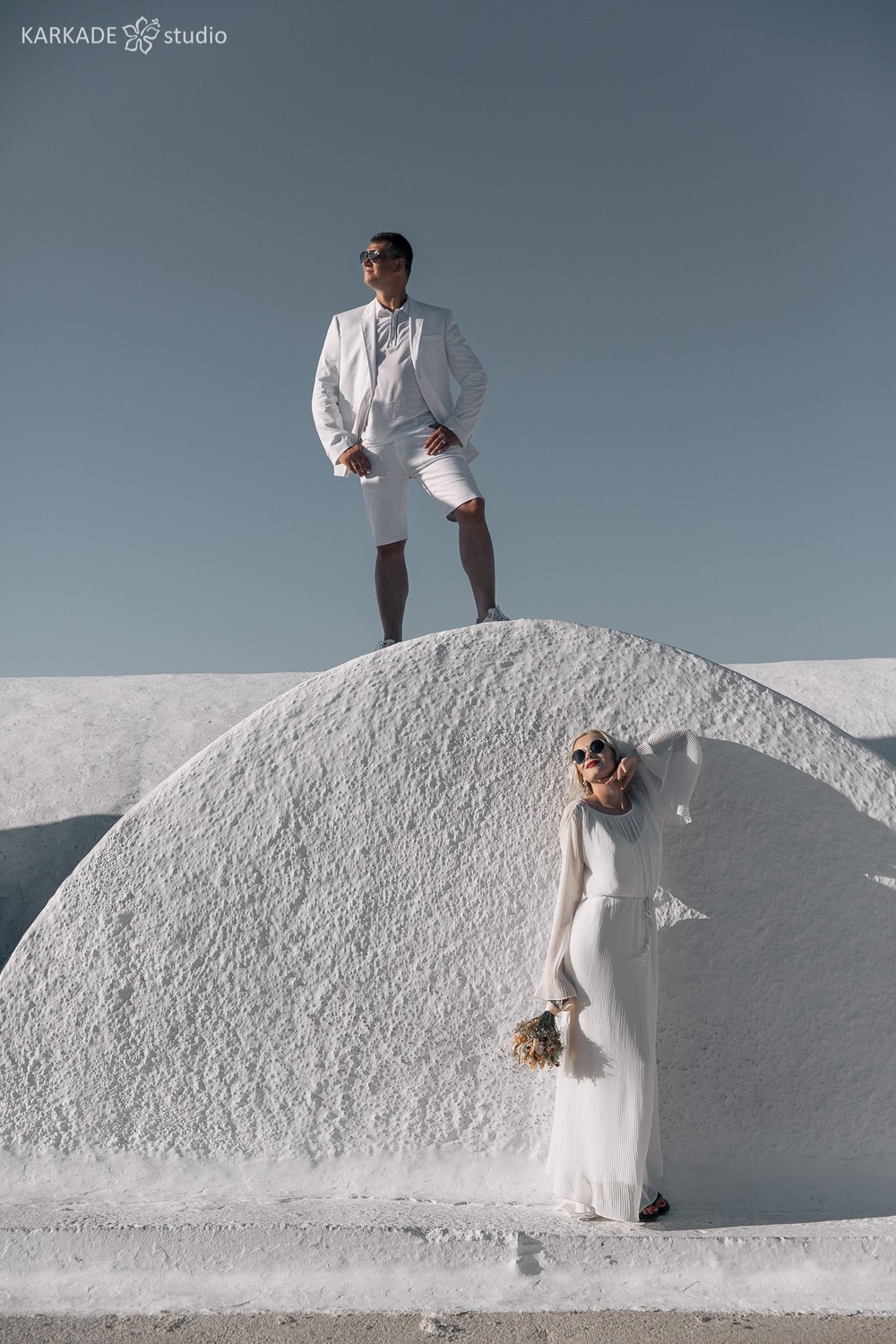 Xenia & Sergey in Santorini