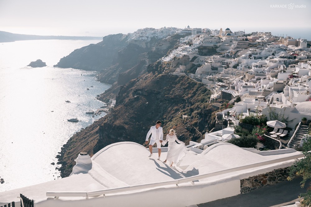 Xenia & Sergey in Santorini