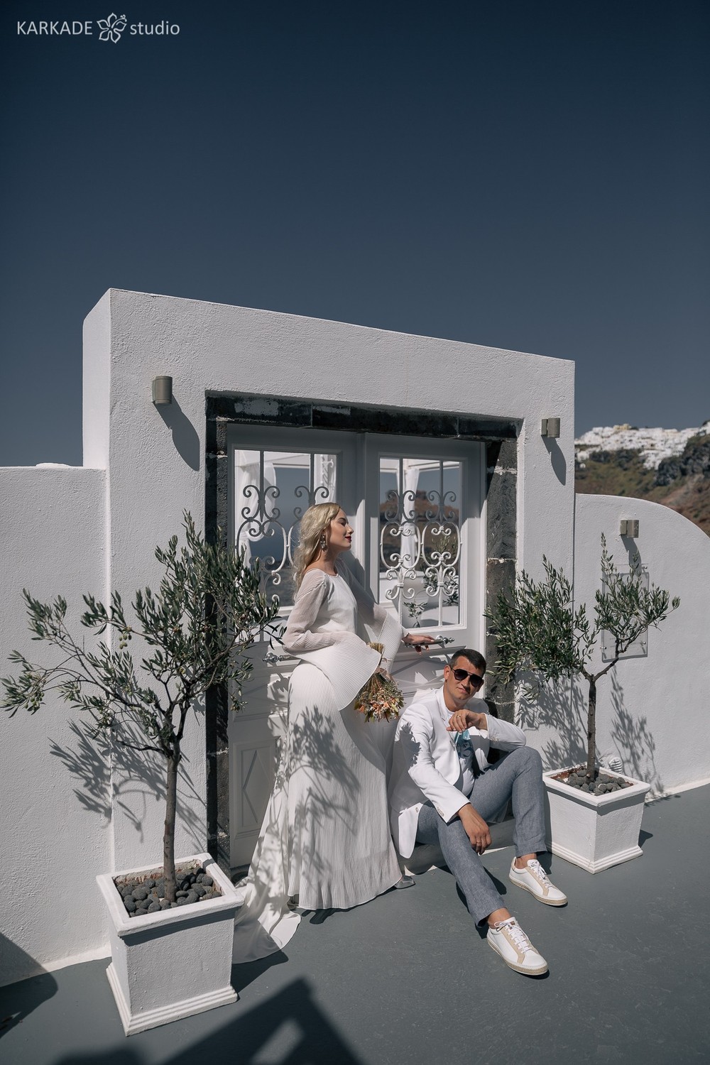 Xenia & Sergey in Santorini