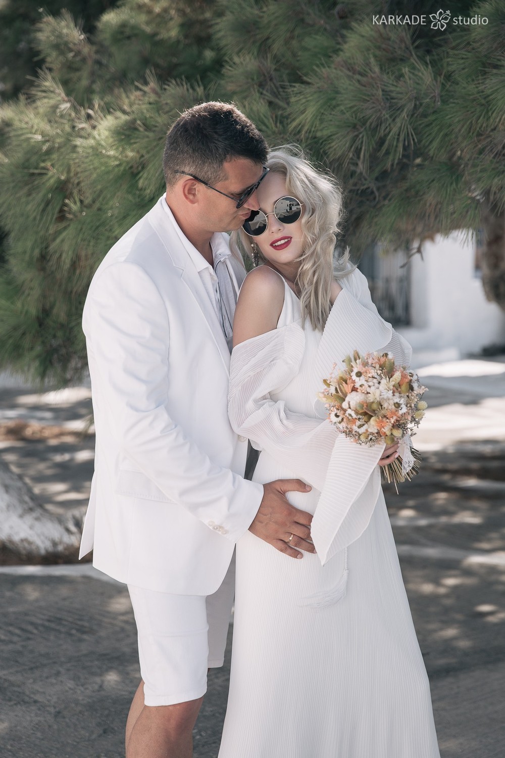 Xenia & Sergey in Santorini