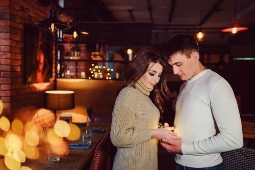 Рамиль + Динара в кафе