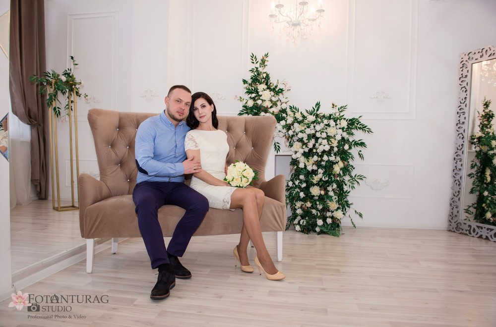 портфолио  - Свадебная фотосессия в студии_Елена