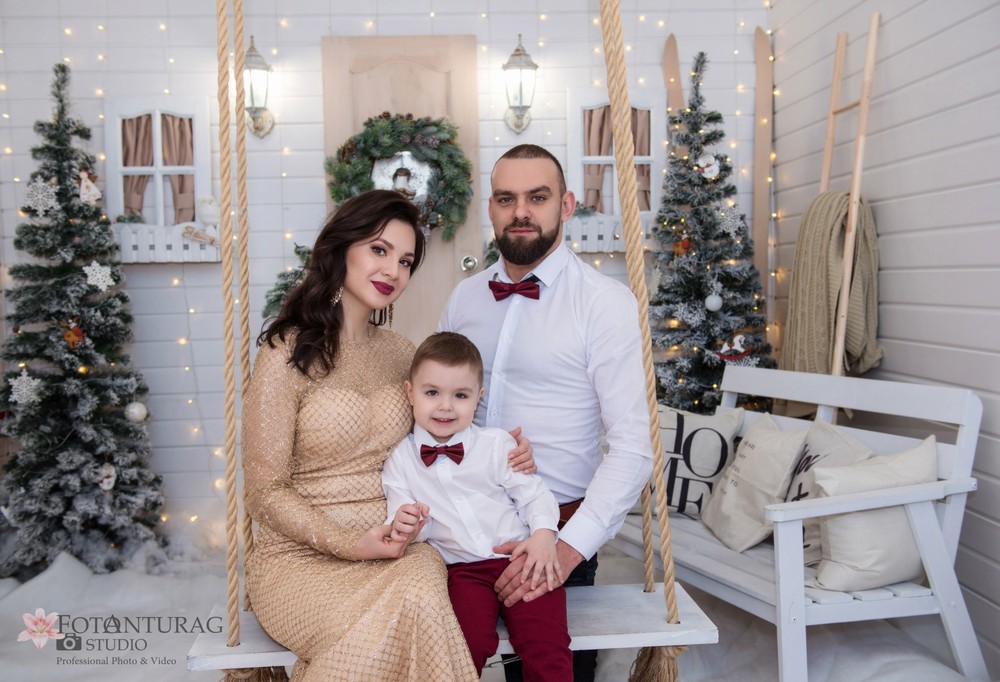 портфолио  - Новогодняя семейная фотосессия_фотограф Андрей