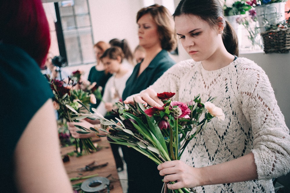 MOSCOWFLOWERSCHOOL МК на тему 
