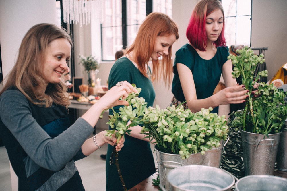 MOSCOWFLOWERSCHOOL МК на тему 