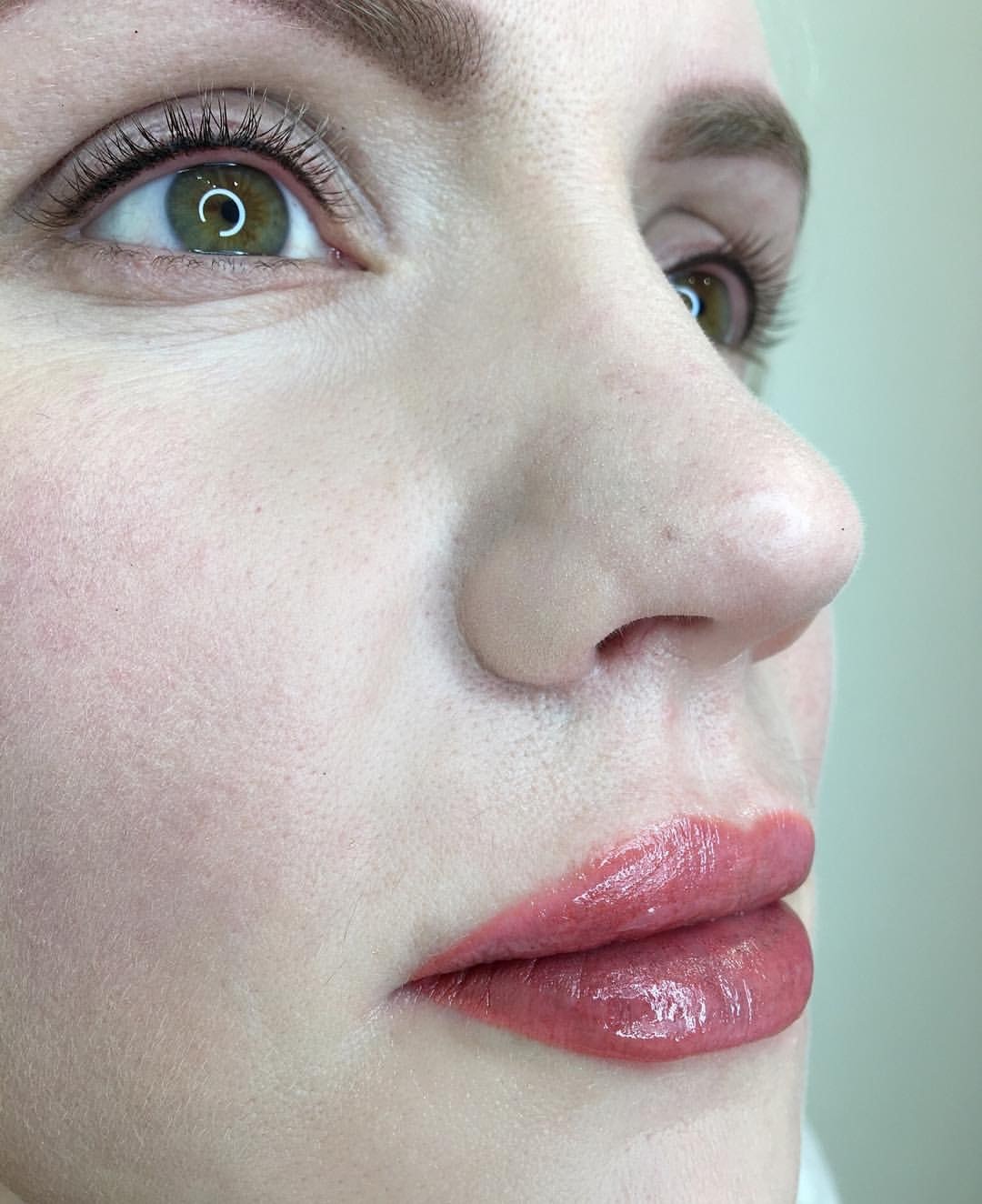 Soft Permanent: sopracciglia, infracigliare, labbra (subbito dopo trattamento)