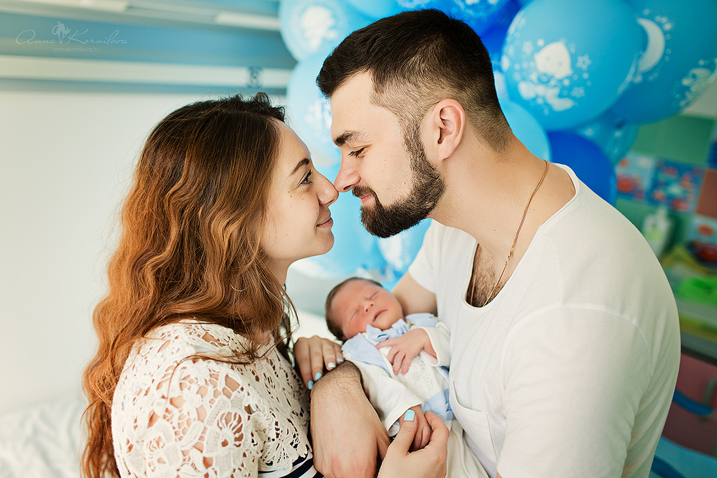 Выписка из роддома. Даниил.